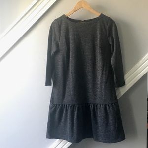 Ann Taylor Loft Grey Drop Waist dress